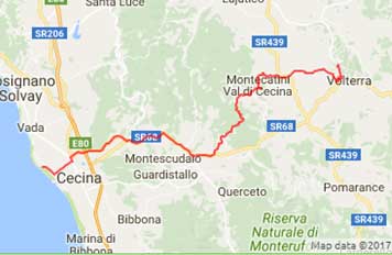 Itinerari bici Costa Etruschi